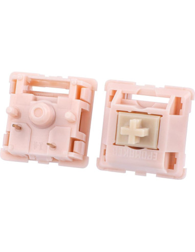 Interruptores de Teclado EPOMAKER Nude Rosa 40gf Silenciosos 35 PCS