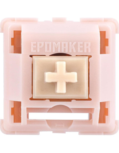 Interruptores de Teclado EPOMAKER Nude Rosa 40gf Silenciosos 35 PCS