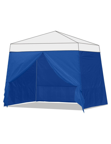 Pared Lateral Inclinada ABCCANOPY 10x10ft Azul - 4 Paredes