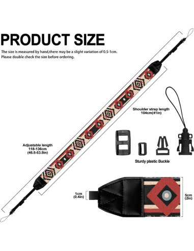 Correa de Cámara Ajustable Azteca para DSLR y SLR