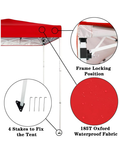 Tienda de Sombra Plegable Sunnyglade 1.83x1.22m Impermeable