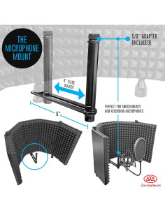 Escudo de Aislamiento de Micrófono AxcessAbles Grande 81 cm 2