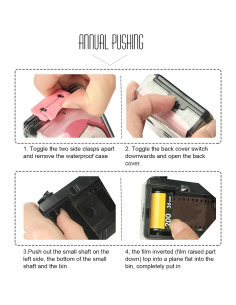 Cámara de película 35mm Jectse retro para niños - Negro 2