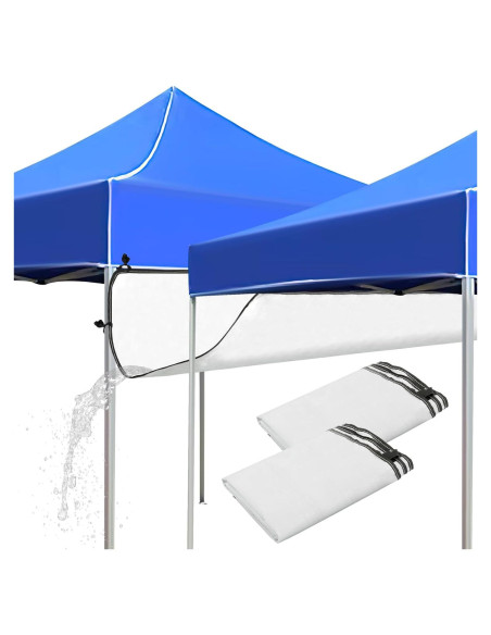 Canalones de Lluvia para Carpa Plegable HFYZZ 2 Pcs 304.8 cm