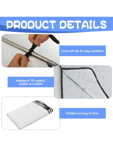 Canalones de Lluvia para Carpa Plegable HFYZZ 2 Pcs 304.8 cm