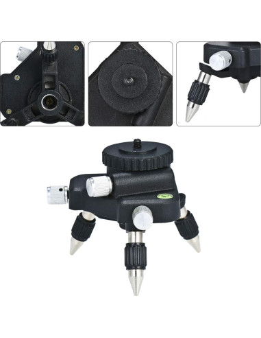 Adaptador de Nivel Láser AHBLQD Base de Metal 360 Ajustable