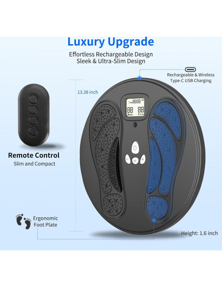 Masajeador de pies EMS EIGOTDYH 50 intensidades para dolor