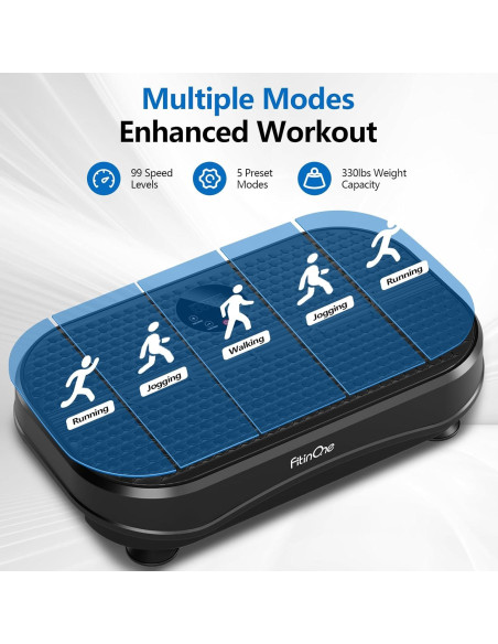 Máquina de Vibración FitinOne S03 para Ejercicio y Drenaje Linfático