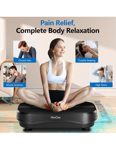Máquina de Vibración FitinOne S03 para Ejercicio y Drenaje Linfático