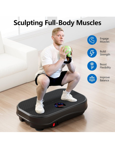 Máquina de Vibración FitinOne S03 para Ejercicio y Drenaje Linfático