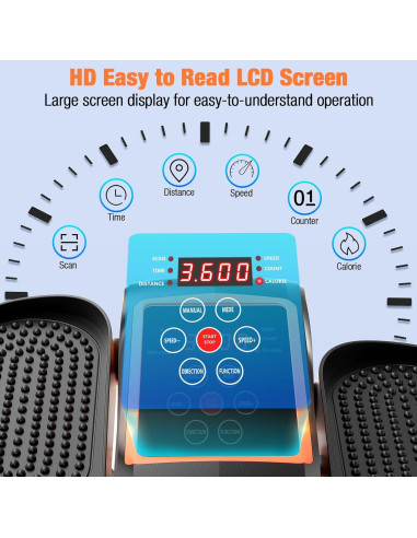 Máquina Elíptica Bajo Escritorio Hoduio RB-EB100 15 Niveles