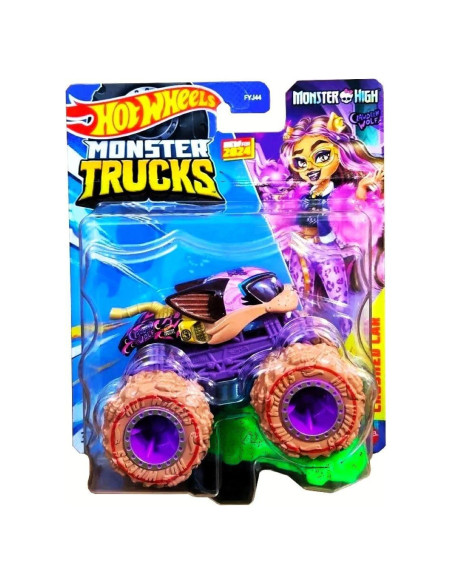 Hot Wheels Monster Trucks Clawdeen Wolf Vehículo Metal 1:64