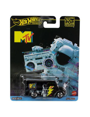 Coche de Juguete Hot Wheels Premium MTV Entrega de Lácteos 1:64