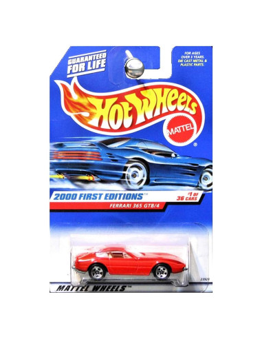 Coche de Fundición Hot Wheels Ferrari 365 GTB/4 Rojo 1:64