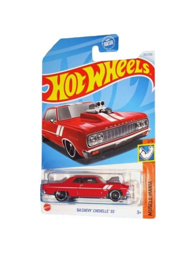 Hot Wheels Chevy Chevelle SS 1964 Rojo Muscle Mania 1:64
