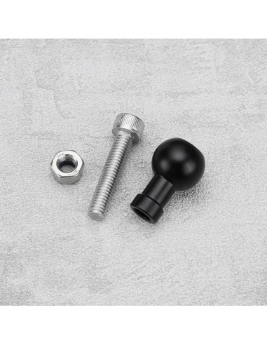 2 Piezas Adaptador de Tornillo M6 con Cabeza de Bola Aluminio