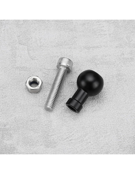 2 Piezas Adaptador de Tornillo M6 con Cabeza de Bola Aluminio