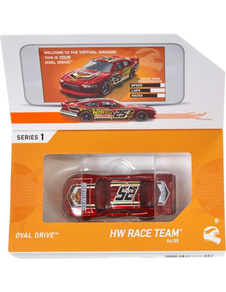 Vehículo Hot Wheels id Oval Drive con chip NFC 1:64