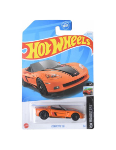 Auto a Escala Hot Wheels Corvette C6 Naranja 1:64