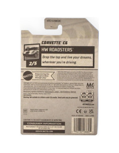 Auto a Escala Hot Wheels Corvette C6 Naranja 1:64 2