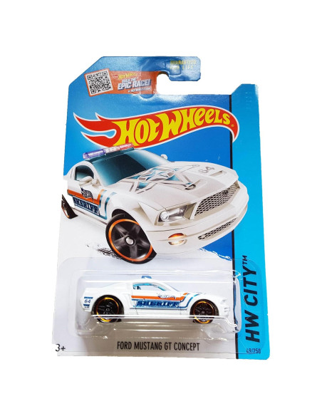 Coche Hot Wheels 2015 Ford Mustang GT Policía 1:64
