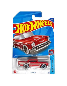 Hot Wheels Chevrolet Bel Air '57 Rojo 1:64 Diecast Colección