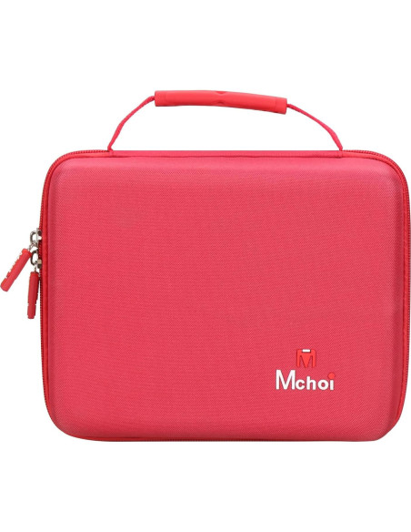 Estuche Mchoi para 20 Autos Hot Wheels - Organizador Rojo