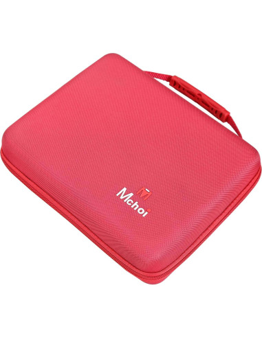 Estuche Mchoi para 20 Autos Hot Wheels - Organizador Rojo