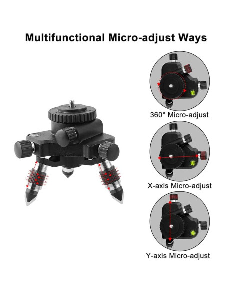 Adaptador de Nivel Láser Firecore FLM05C con Base Rotativa 360