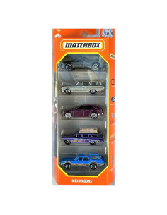 Juego de 5 Vagones Matchbox MBX Escala 1:64