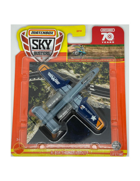 Avión de Juguete Matchbox A-10A Thunderbolt 2023 - 12.7 cm