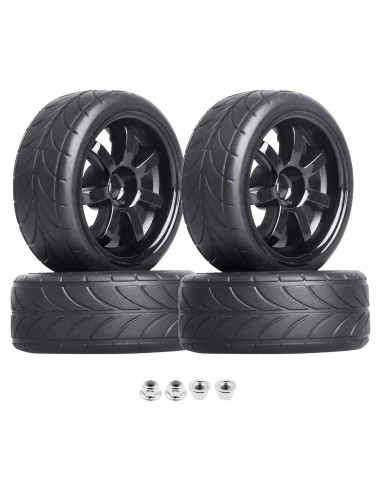 Neumáticos de Caucho Hobbypark 1/10 4 Piezas 26mm 65mm