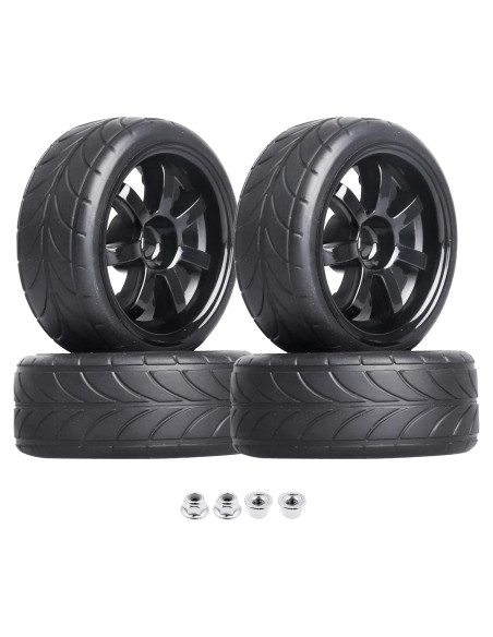 Neumáticos de Caucho Hobbypark 1/10 4 Piezas 26mm 65mm