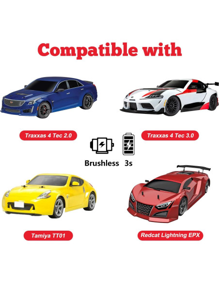 Neumáticos de Caucho Hobbypark 1/10 4 Piezas 26mm 65mm