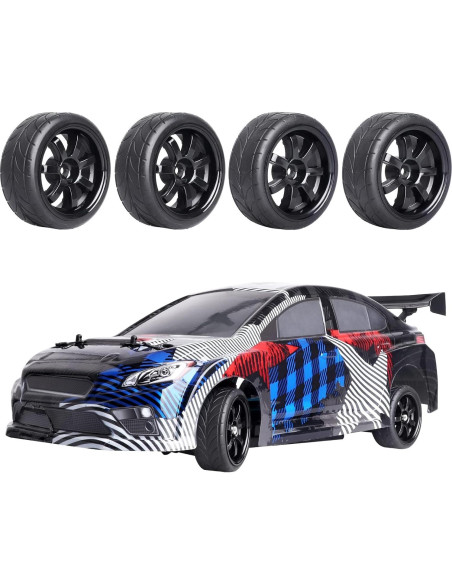 Neumáticos de Caucho Hobbypark 1/10 4 Piezas 26mm 65mm