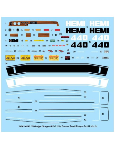 Revell Kit de Modelo 1970 Dodge Charger R/T 1:25 117 Piezas