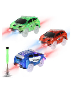 Coches de Pista LED Camel Home - 3 Pack Brillan en la Oscuridad