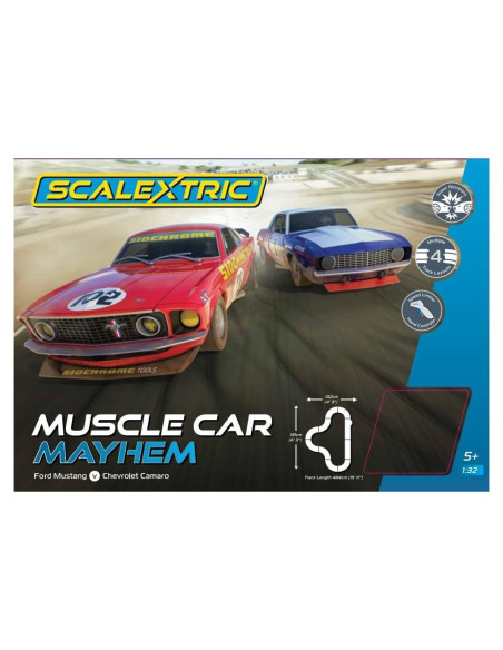 Conjunto de Pista Scalextric C1449T Muscle Cars 1:32