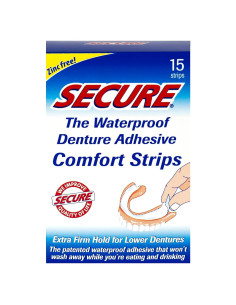 Tiras Adhesivas para Dentaduras Seguras 15 Unidades