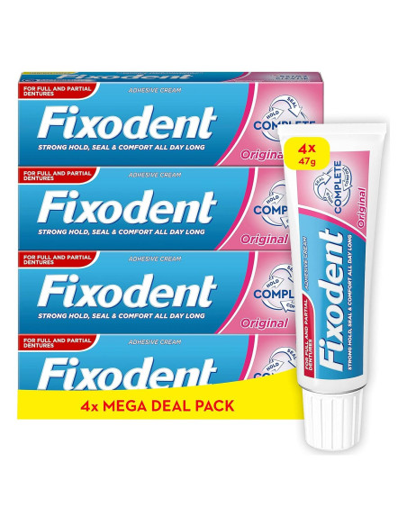 Adhesivo para Dentaduras Fixodent Completo 47g Sabor Menta