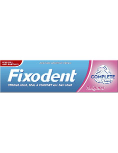 Adhesivo para Dentaduras Fixodent Completo 47g Sabor Menta 2
