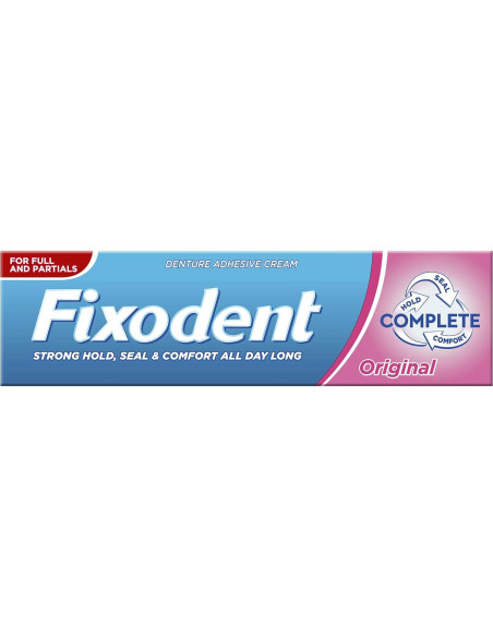 Adhesivo para Dentaduras Fixodent Completo 47g Sabor Menta
