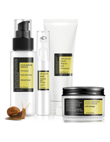 Kit de Cuidado Facial Mucina de Caracol MIZEEYE 4 PZS Viaje