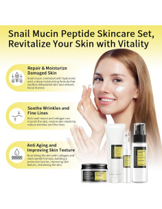 Kit de Cuidado Facial Mucina de Caracol MIZEEYE 4 PZS Viaje 2