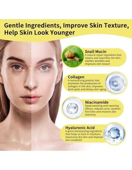 Kit de Cuidado Facial Mucina de Caracol MIZEEYE 4 PZS Viaje