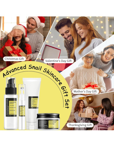 Kit de Cuidado Facial Mucina de Caracol MIZEEYE 4 PZS Viaje