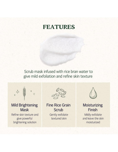 SKINFOOD Set de Cuidado Facial: Mascarilla de Arroz 99g y Espuma 150ml
