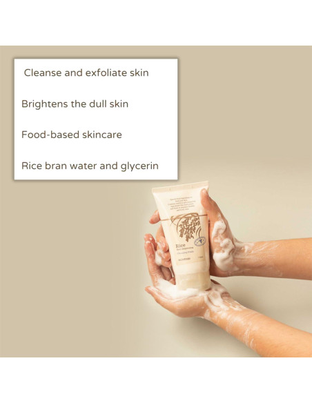SKINFOOD Set de Cuidado Facial: Mascarilla de Arroz 99g y Espuma 150ml