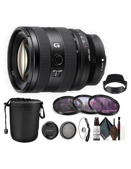 Lente Sony FE 20-70mm f/4 G + Kit de Filtros 72mm + Funda