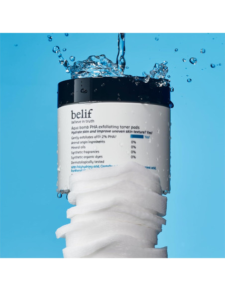 Almohadillas de Tónico belif PHA 2% - Hidratantes y Calmantes 70 Unidades